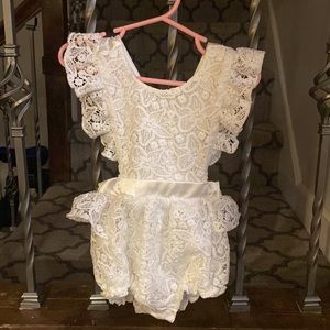 White Lace Romper
